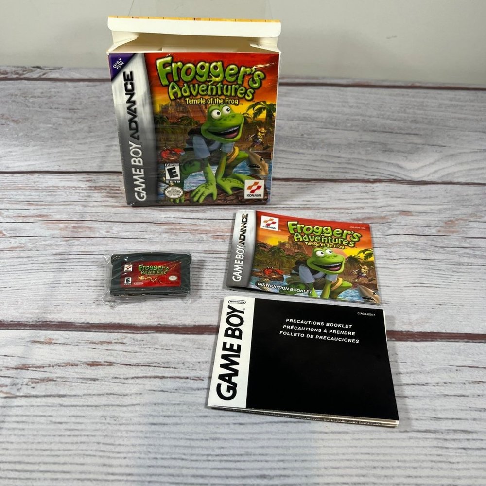 Frogger's Adventures Temple of the Frog Nintendo GameBoy Advance Complete CIB